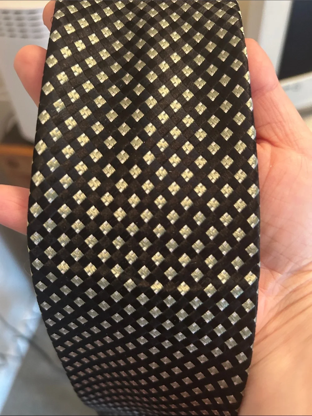 Michael Kors Black Textured Men's Tie
